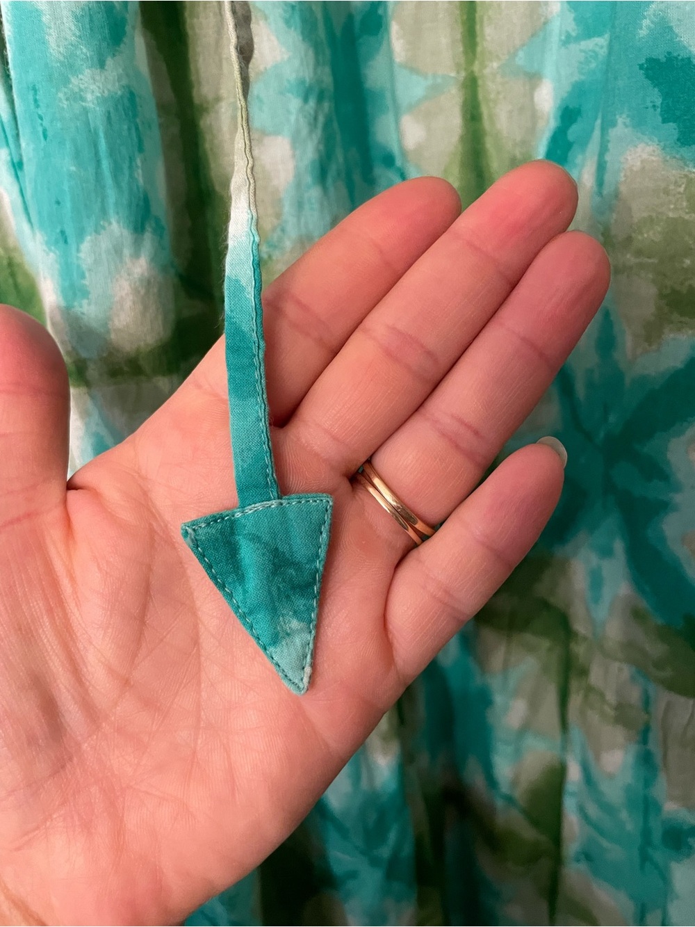 Tuckernuck Seafoam Medallion Salty Paloma Caftan Tie-Dye Tiered Maxi Dress Small - Picture 10 of 12